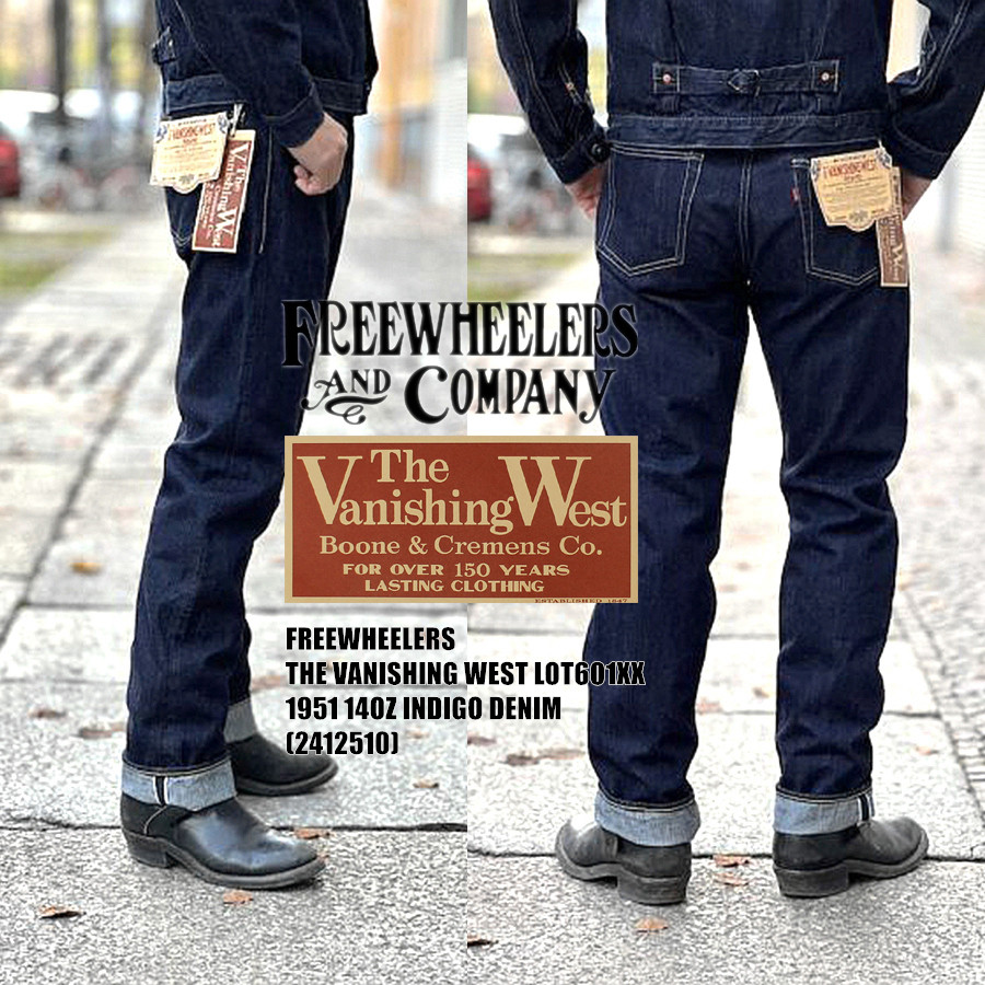 Levis Jeans 501 - FREEWHEELERS 601XX 1951, beş torba 14oz