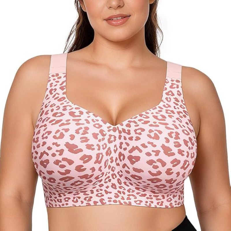 Minimizer Bra Women - Leopar Desenli Jöle Sütyenler Balensiz Destekli
